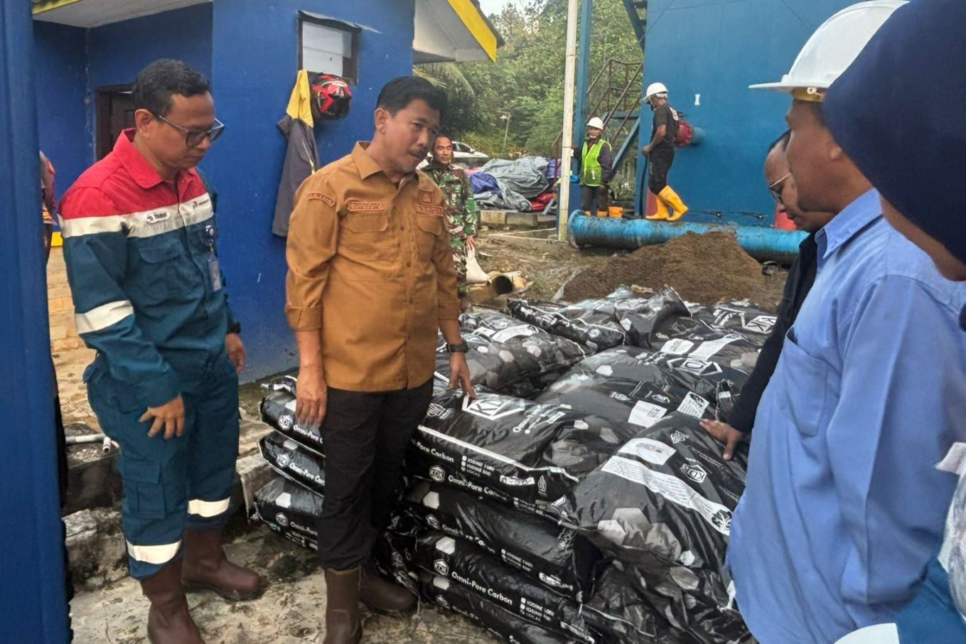 Pulihkan Air Tercemar, Pertamina Bantu Bersihkan Instalasi PDAM Sangasanga