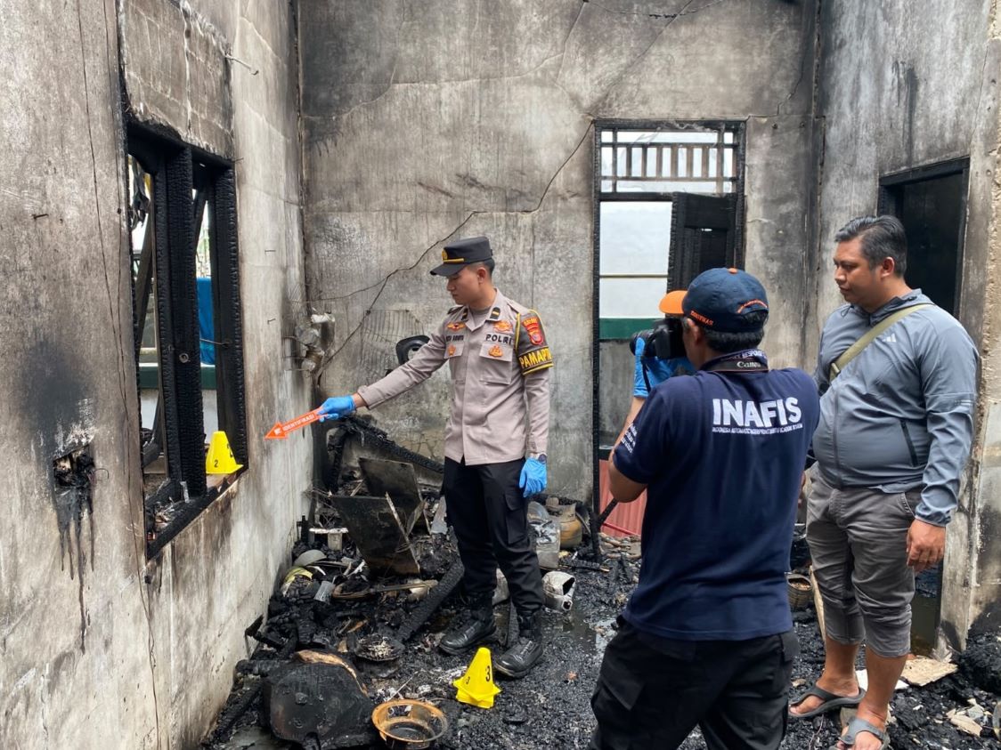 Inafis Polres Kubar Ungkap Penyebab Kebakaran Rumah Kos di Tering: Ada Pemindahan BBM