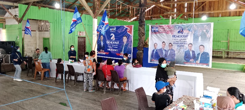 Peringatan HUT Ke-24, Demokrat Mahulu Gelar Cek Kesehatan dan Pengobatan Gratis