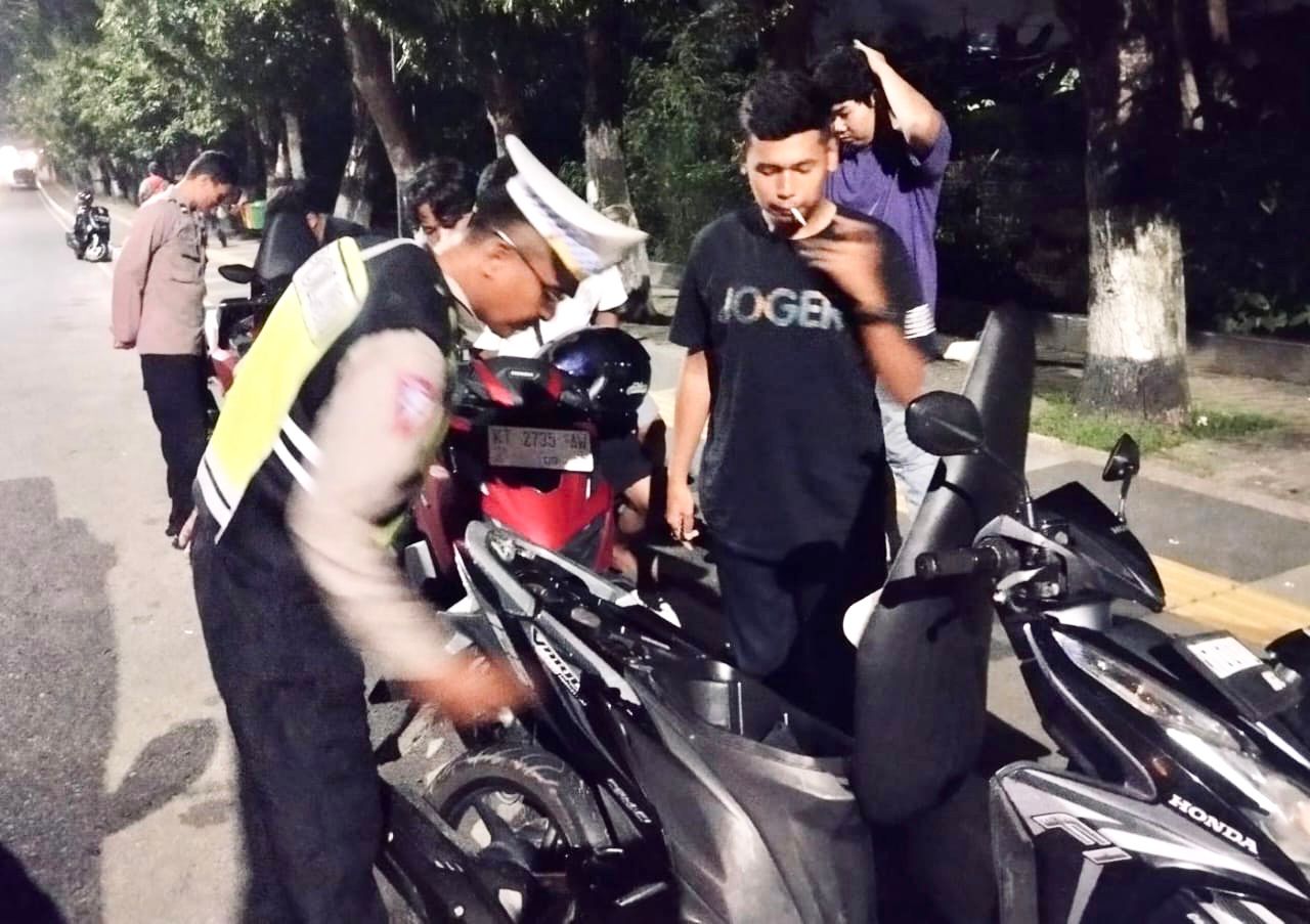 Knalpot Brong Masih Berkeliaran di Balikpapan, Sebanyak 10 Motor Diamankan Petugas