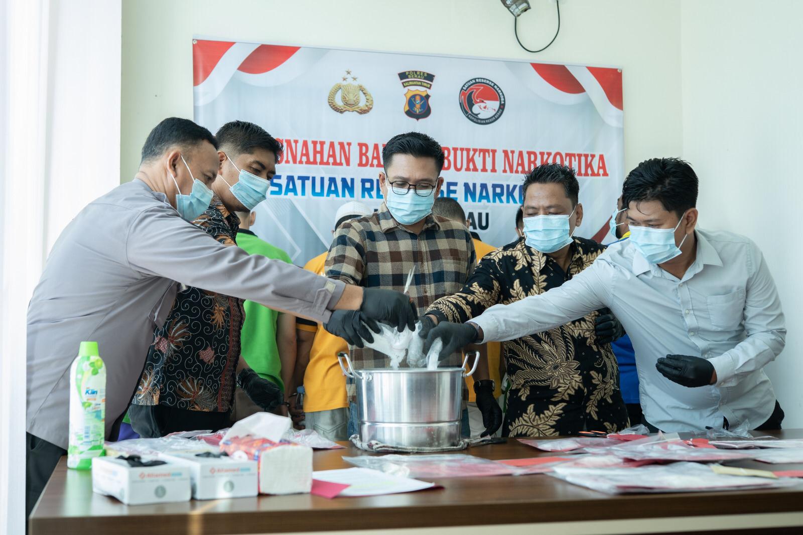 Selama Tiga Bulan, Polres Berau Ungkap 7 Kasus Peredaran Narkoba