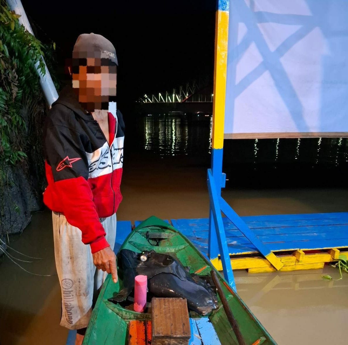 Satpolairud Polres Kukar Tangkap Pelaku Ilegal Fishing di Loa Bemban