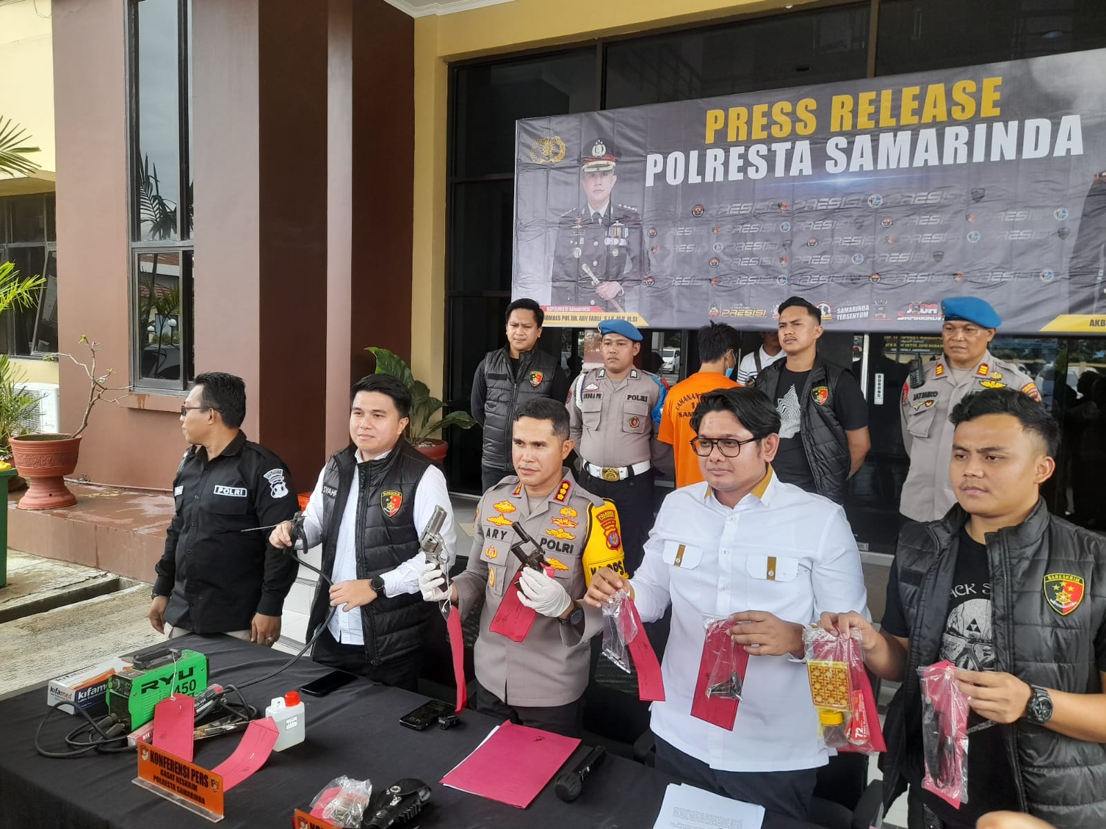 Polresta Samarinda Berhasil Mengamankan Senjata Rakitan Hasil Belajar dari Youtube