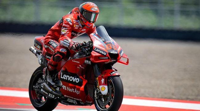 Pecco Bagnaia Frustrasi di MotoGP Mandalika 2025, Motor Ducati Gagal Dikendalikan