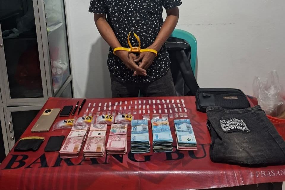 Kakek 60 Tahun di Paser Simpan 67 Paket Sabu dan Uang Tunai Rp57 Juta