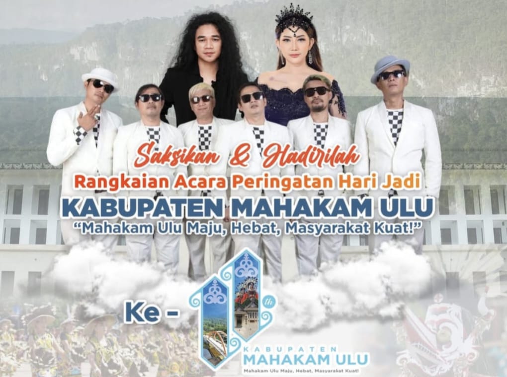 Puncak Peringatan HUT Ke-11 Mahulu, Nanti Malam Band Tipe-X Tampil Manghibur