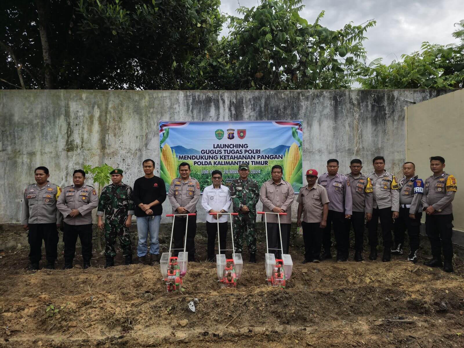 Polsek Loa Janan Jadikan Lahan Kantor sebagai Pusat Ketahanan Pangan