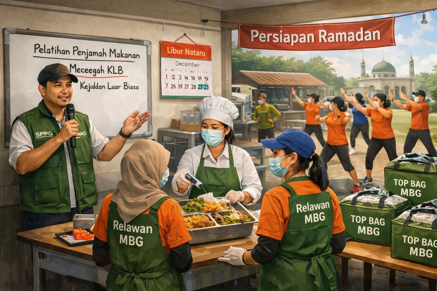 Distribusi MBG Libur, SPPG Sangatta Utara Fokus Pelatihan dan Persiapan Ramadan