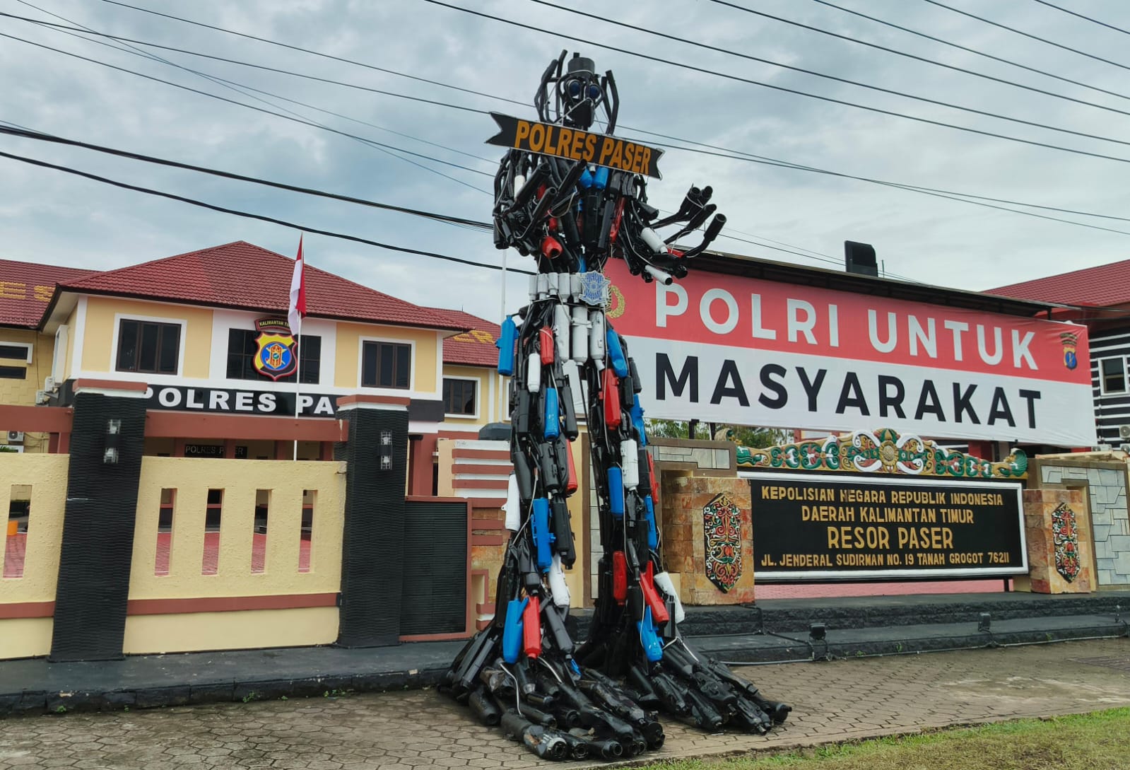 Ada Knalpot Brong? Sedekahkan ke Polres Paser karena Akan Dibuat Jadi Robot