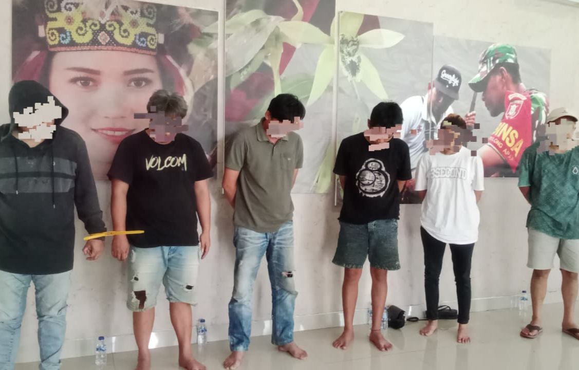 Unit Intel Kodim 0912/Kubar Gerebek Jaringan Sabu di Ngenyan Asa, 6 Pelaku Diserahkan ke Polres