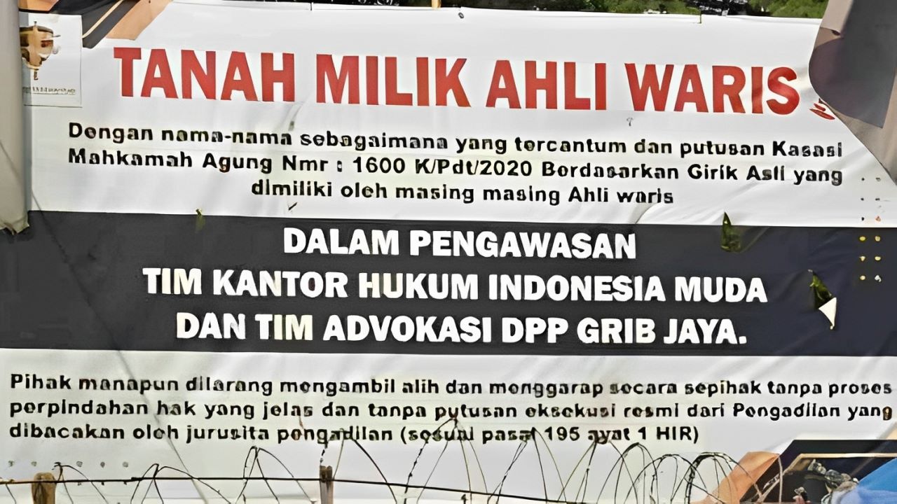 Lahan BMKG Diduduki Ormas GRIB Jaya, Tuntut Kompensasi Rp5 Miliar