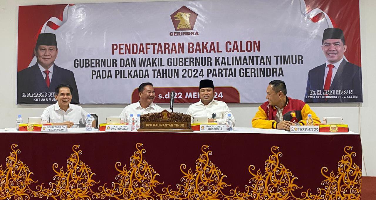 Daftar ke Gerindra Kaltim, Rudy Mas'ud: Bersatu Kita Teguh, Bercerai Banyak Yang Menunggu