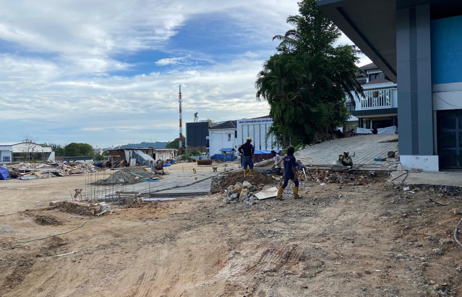 Pengerjaan Tahap Kedua Taman Balai Kota Samarinda Ditarget Rampung 31 Desember