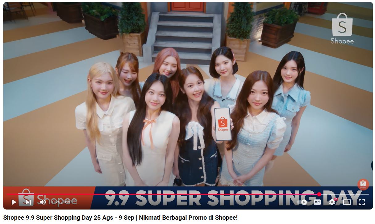 Viral Abis! Iklan Shopee 9.9 Super Shopping Day bareng Hearts2Hearts Jadi Topik Hangat