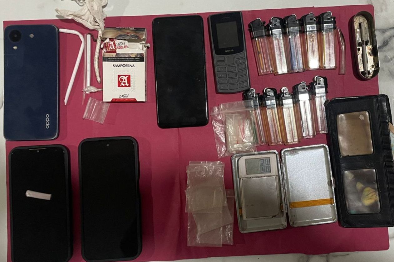 Polsek Muara Pahu Tangkap Empat Pengedar Narkoba, Ditangkap di Tempat Berbeda, Sita Sabu dan Peralatan Nyabu