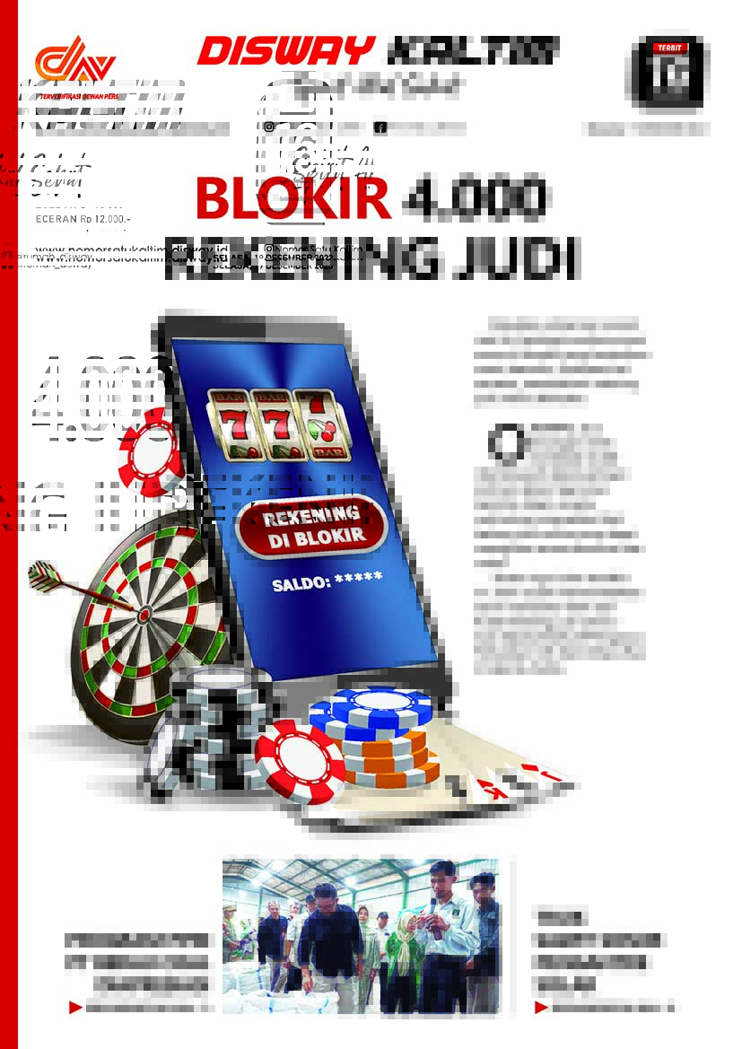 Blokir 4.000 Rekening Judi, 19-12-23