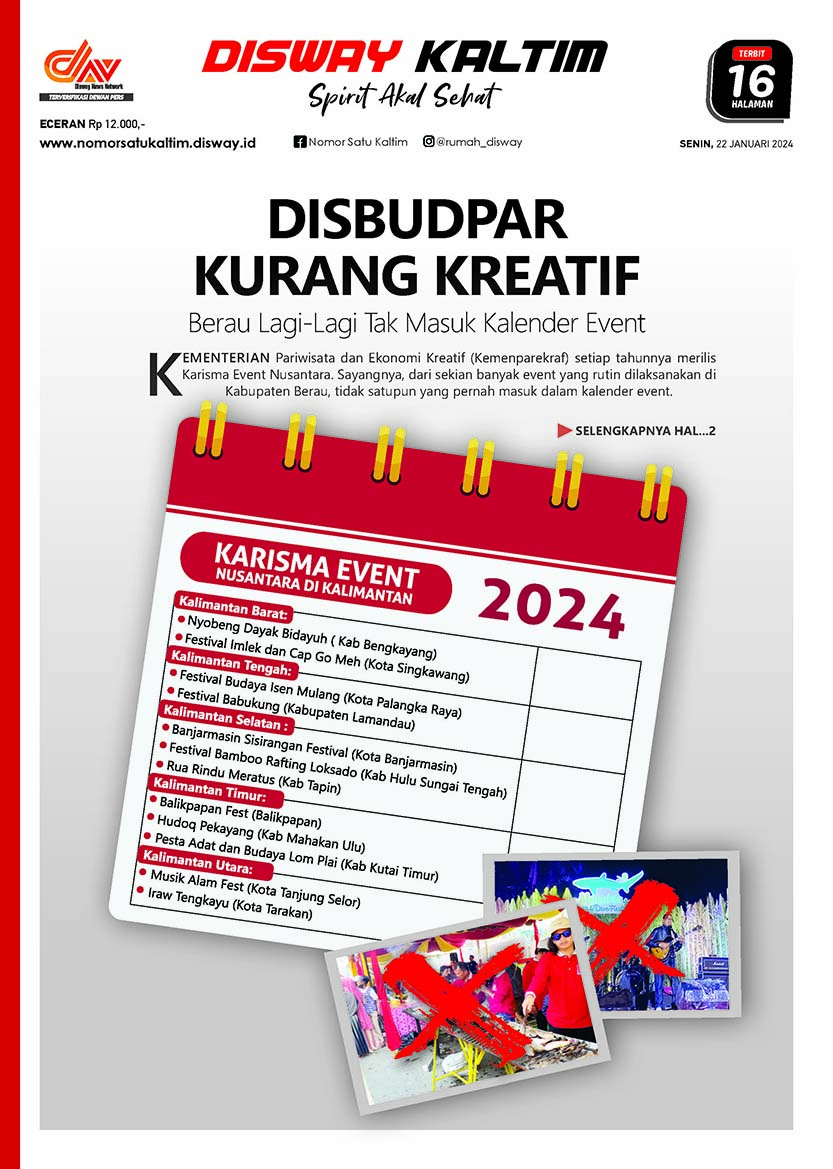 DISBUDPAR KURANG KREATIF, 22-01-24