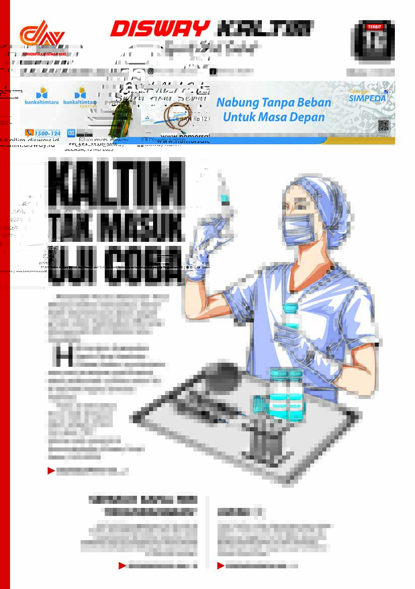 Kaltim Tak Masuk Uji Coba - 13-05-25