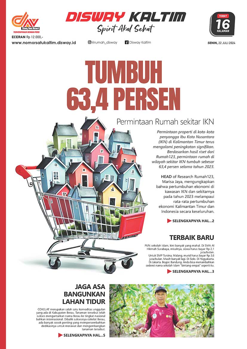 Tumbuh 63,4 Persen - 22-07-24