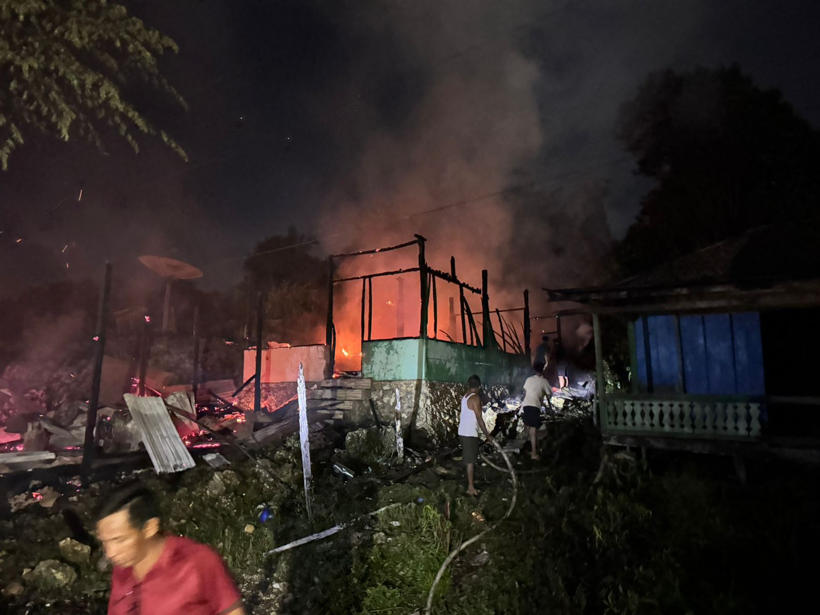 Rumah Warga di Berau Ludes Terbakar saat Dini Hari, Diduga  Korsleting Listrik 