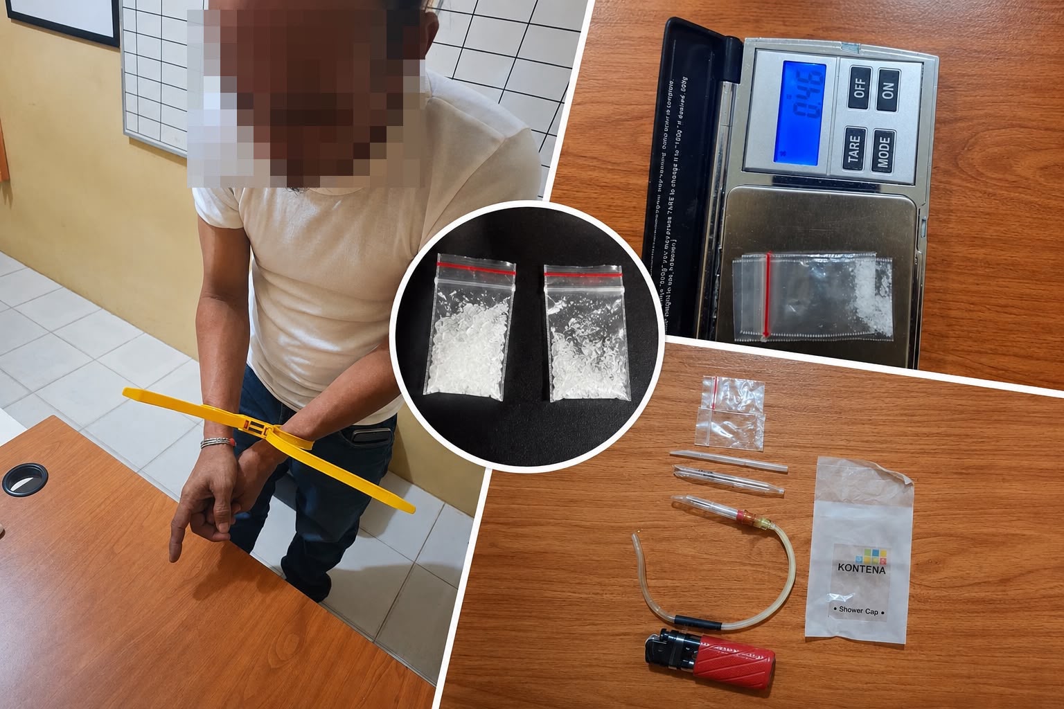 Polisi Tangkap Pengguna Sabu di Gunung Bugis 