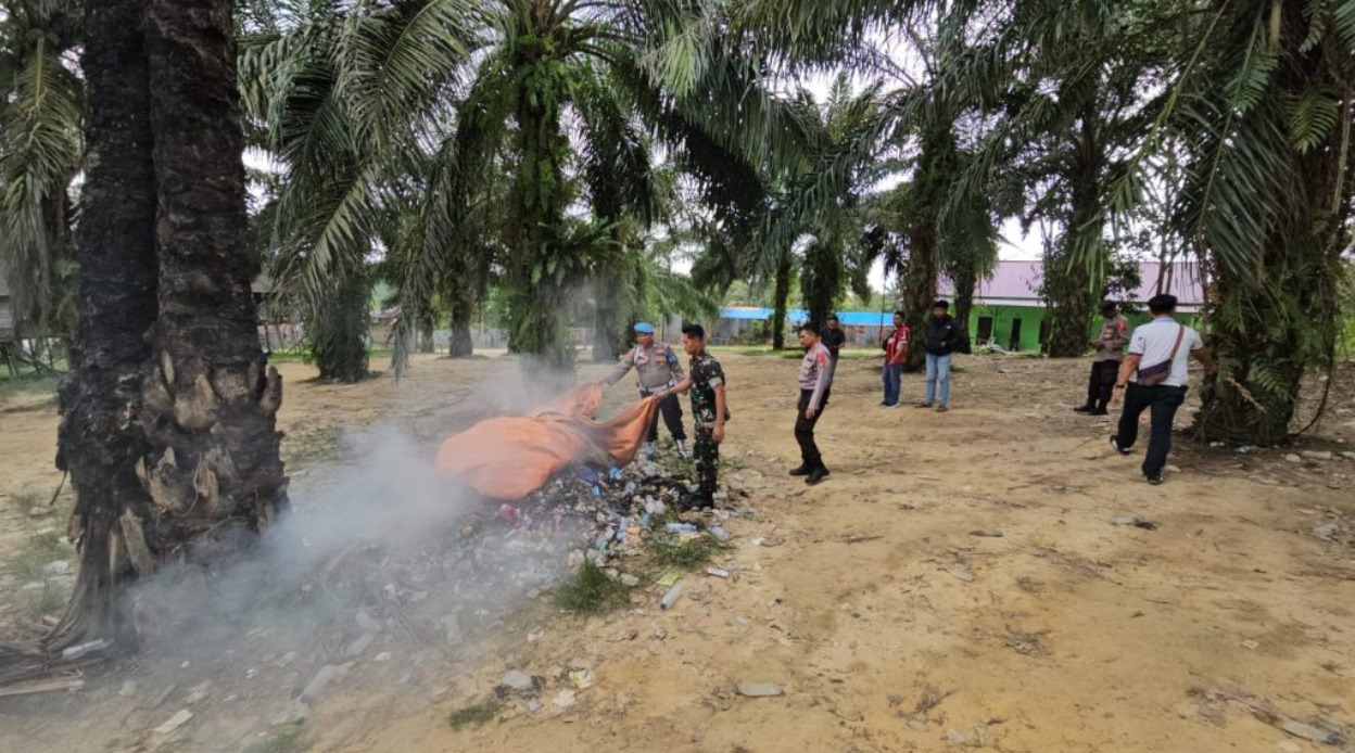 Polsek Samboja Musnahkan Arena Judi Sabung Ayam di Samboja Barat yang Sempat Viral