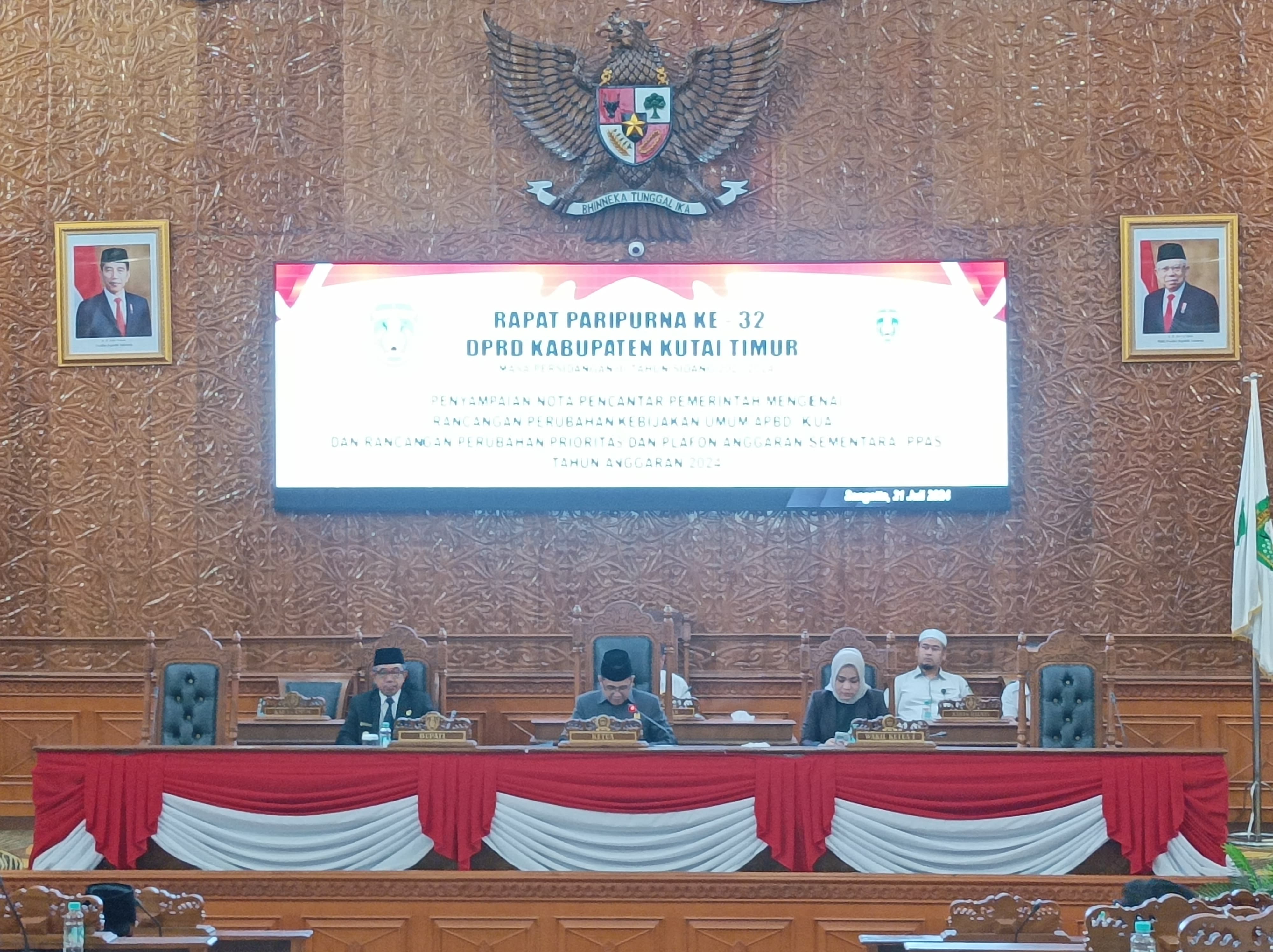 Paripurna DPRD Kutim Bahas Nota Pengantar Pemerintah tentang KUA PPAS 2024