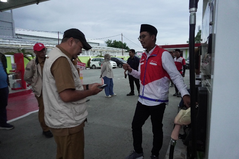 Lakukan Sidak SPBU di Bontang, Pertamina Pastikan Stok BBM Aman hingga Arus Balik Lebaran