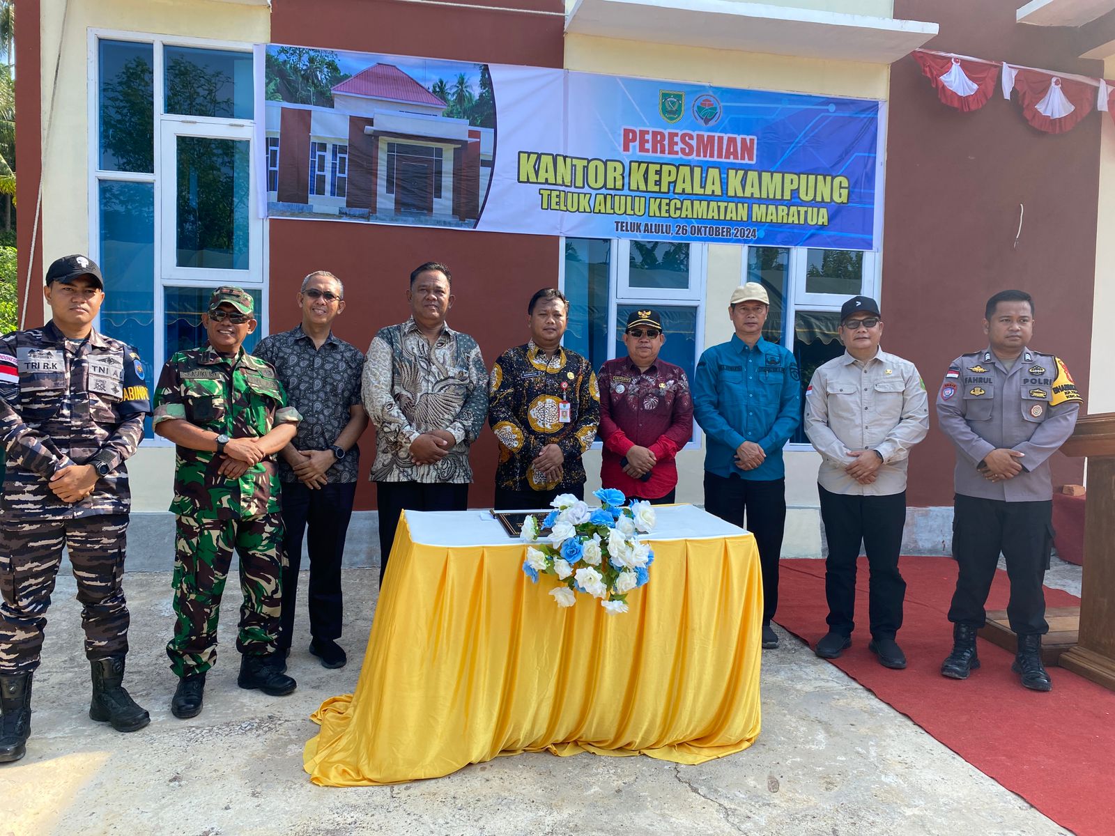 Gedung Baru Kantor Kepala Kampung Teluk Alulu Telah Diresmikan, Pacu Semangat Pelayanan Masyarakat