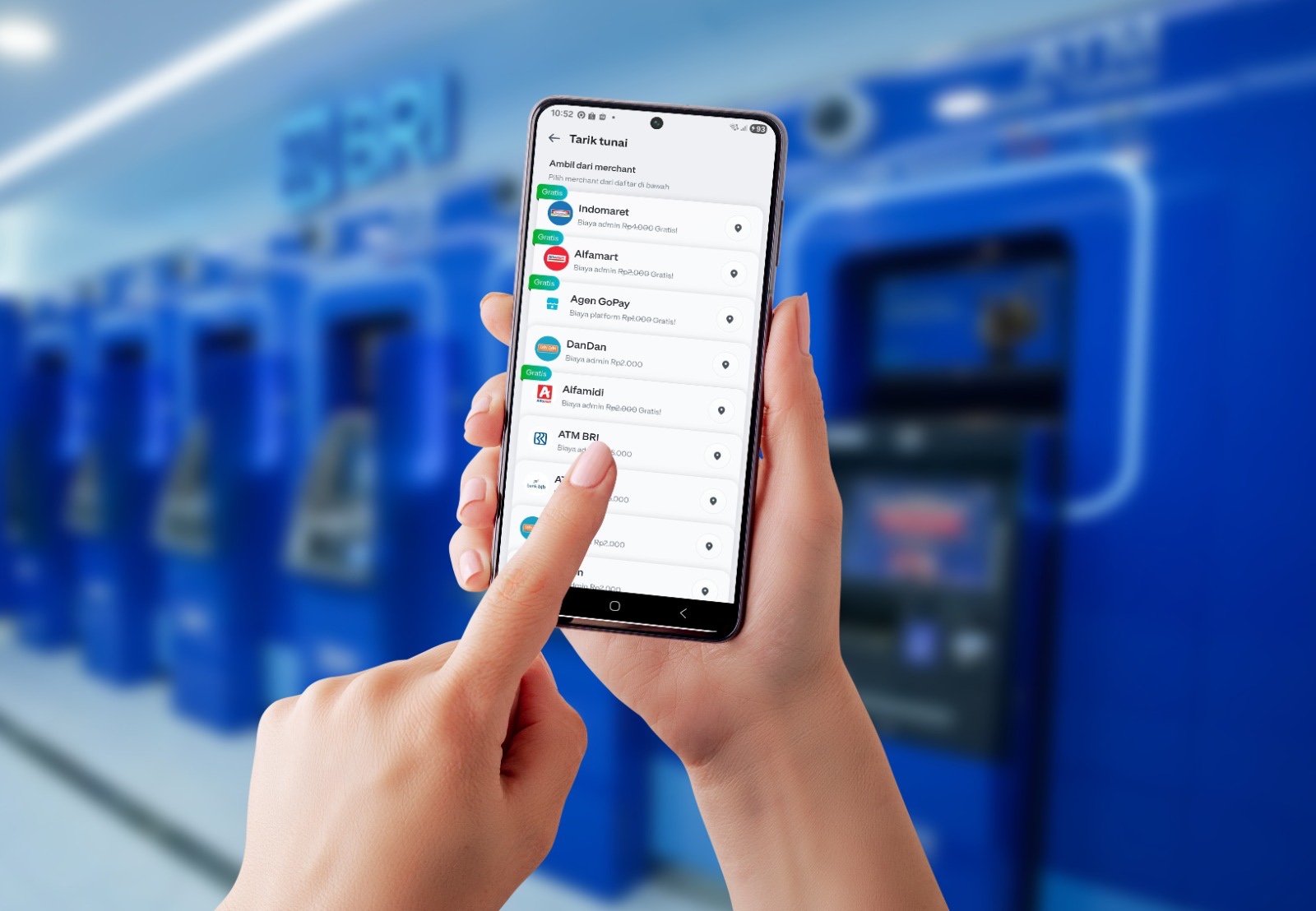 BRI Perkenalkan Fitur Tarik Tunai Saldo GoPay Melalui Jaringan ATM dan CRM 