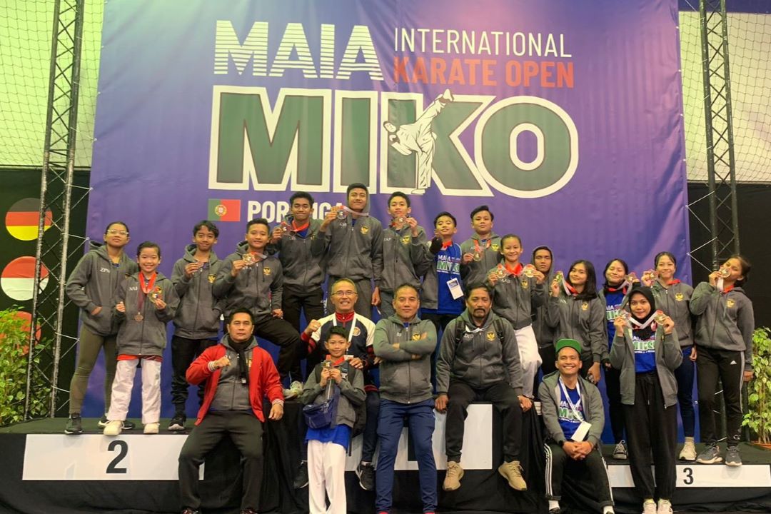 Pelajar Indonesia Borong Medali Ajang Karate Internasional di Portugal