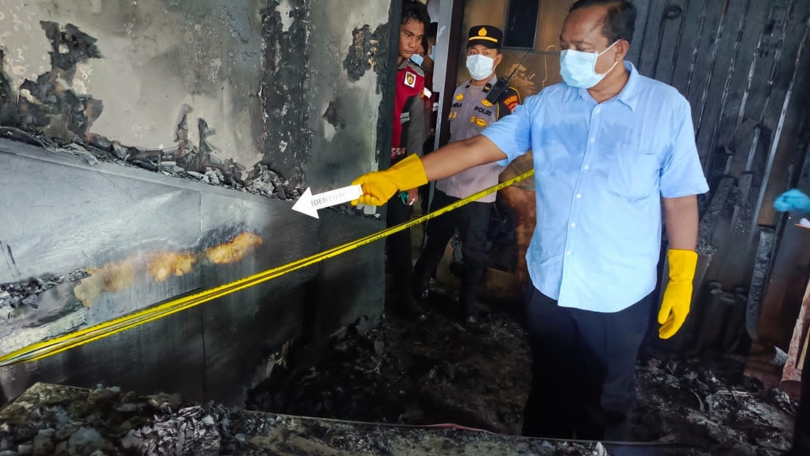 3 CCTV hingga Galon Pertalite Diamankan Polisi dari TKP Kebakaran Diskominfo Kukar