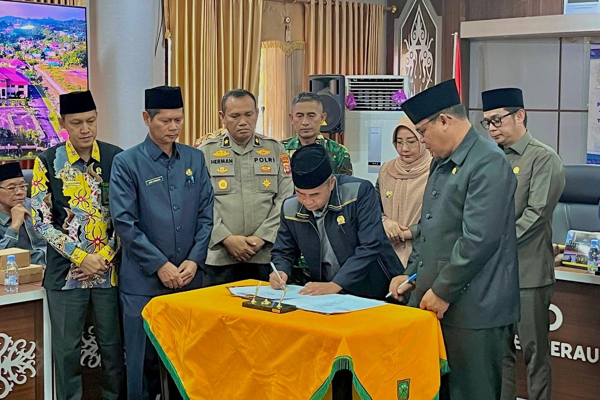 RPJMD Berau 2025–2029 Disahkan, Bupati Tegaskan Arah Pembangunan Lebih Inklusif
