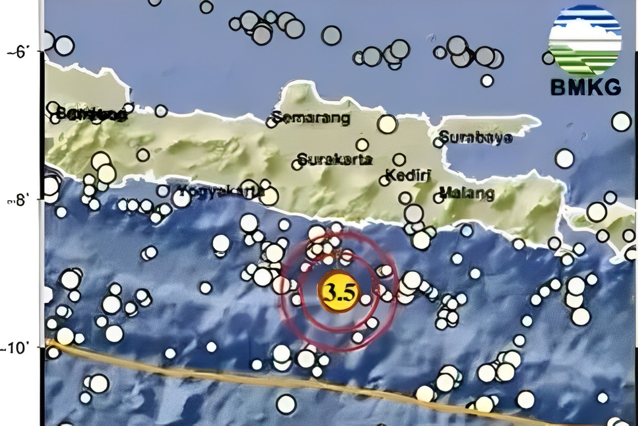 Gempa Bumi Guncang Pacitan dan Lumajang, Jawa Timur Pagi Ini