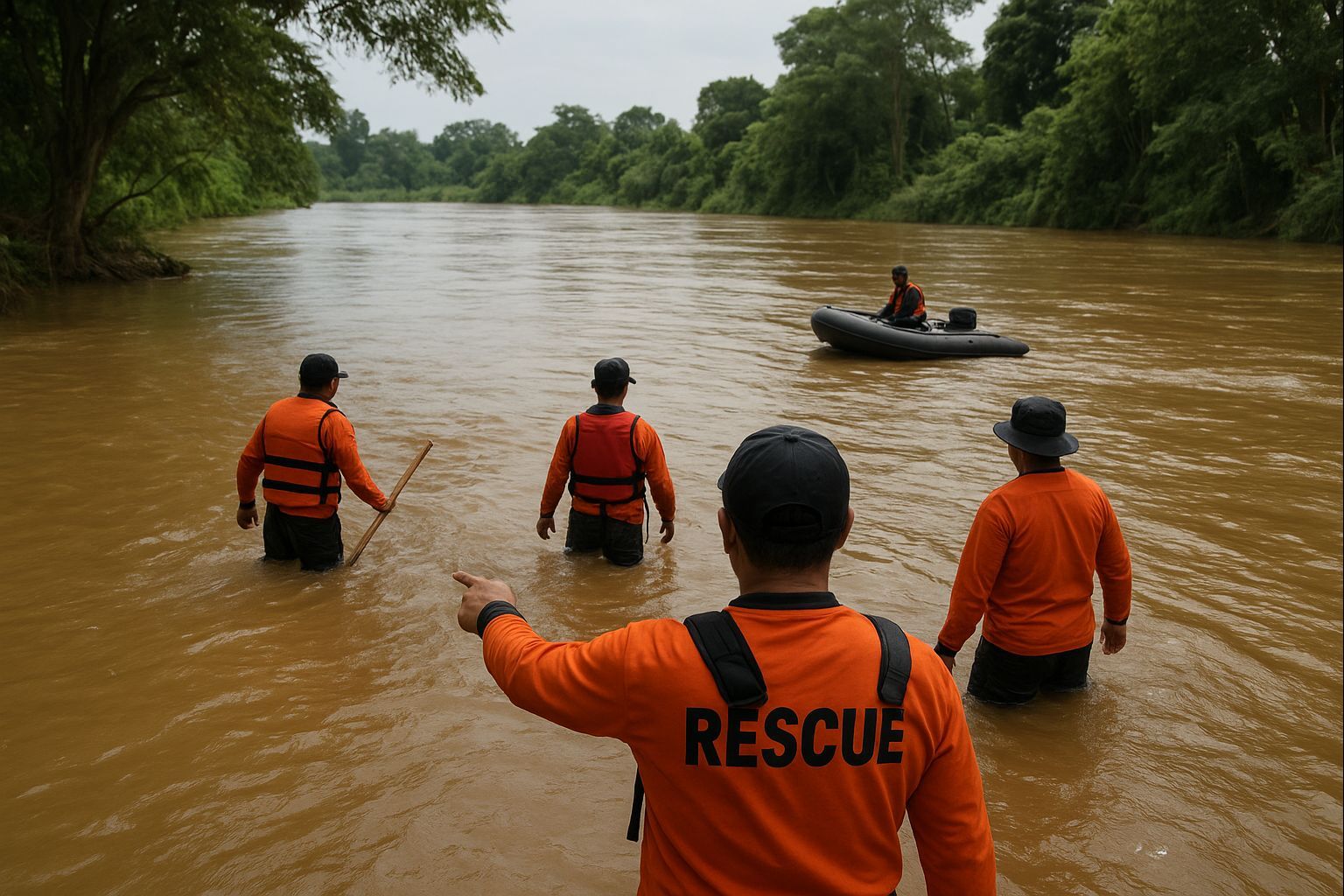 Tim Gabungan Masih Melakukan Pencarian, Suami Istri Tenggelam di Sungai Meratak Bengalon