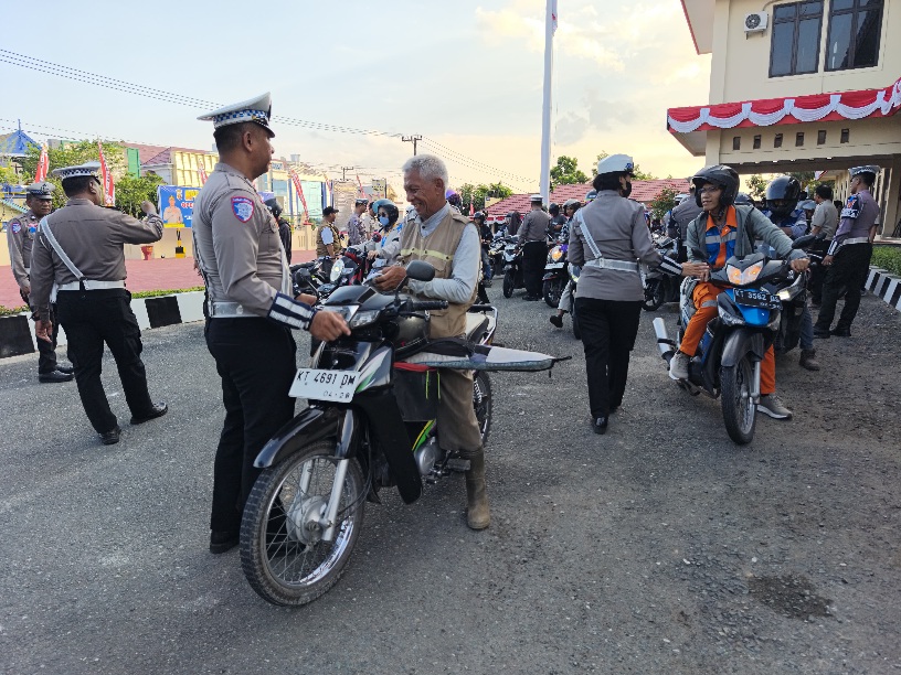 565 Pengendara Ditilang Selama Operasi Patuh Mahakam 2025 
