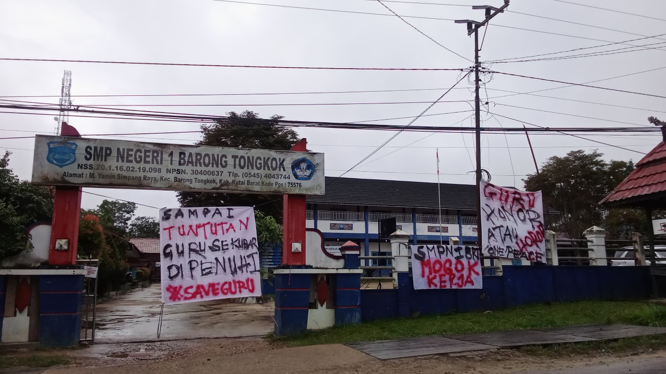  Guru SMPN 1 Barong Tongkok Mogok Mengajar 3 Hari,  Penyebabnya ternyata Karena Hal Ini 