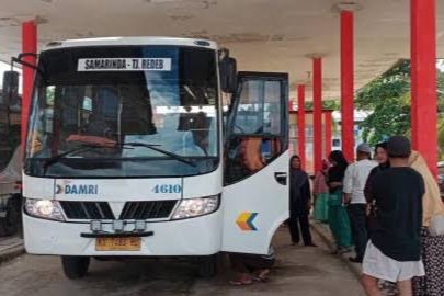 Momen Libur Nataru, Aktivitas Penumpang Bus Damri di Berau Mengalami Peningkatan
