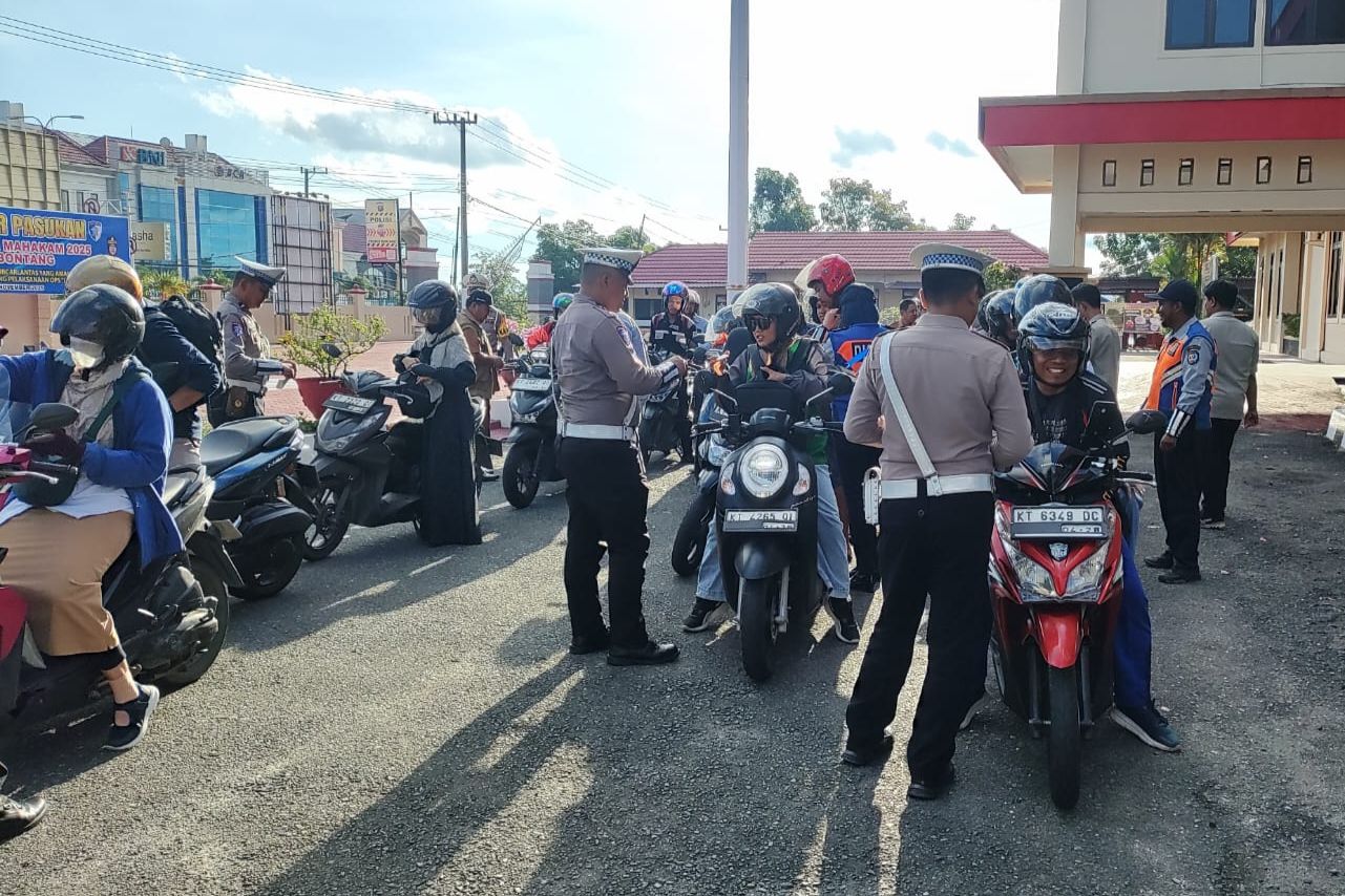 Pekan Pertama Operasi Zebra Mahakam 2025 di Bontang, 84 Pelanggar Terjaring 