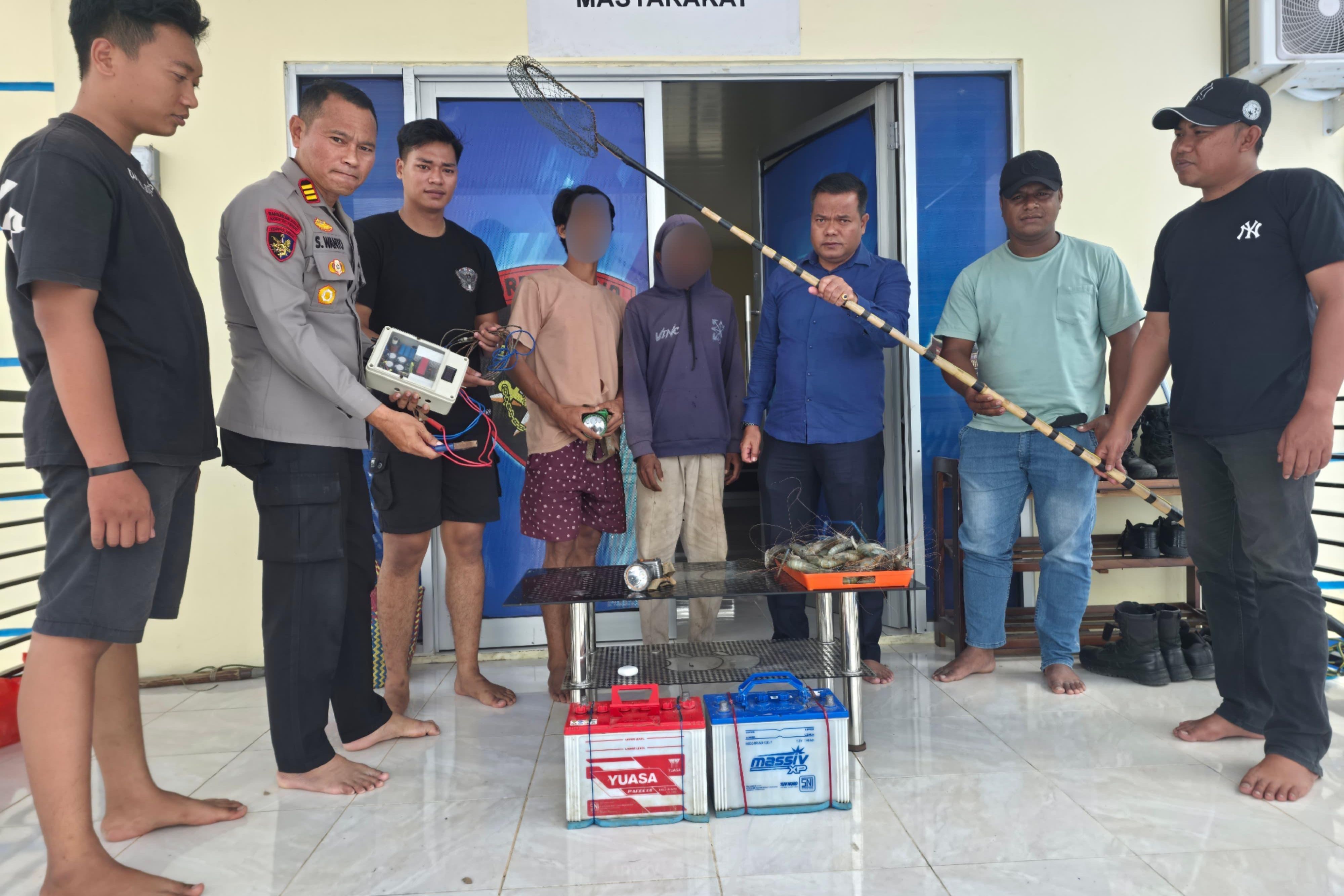 Tangkap Ikan dengan Setrum, Nelayan di Sangatta Selatan Dibekuk Satpolair Polres Kutim