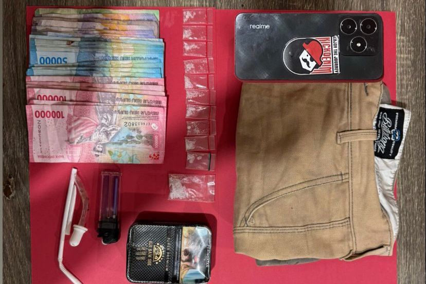Polres Kutai Barat Tangkap Pengedar Narkoba di Jempang, Sita 11 Poket Sabu