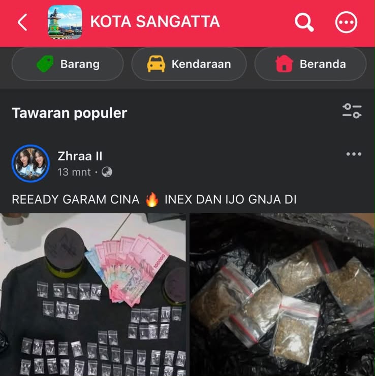 Akun Jual Narkoba di Medsos Ternyata Tipu-Tipu 
