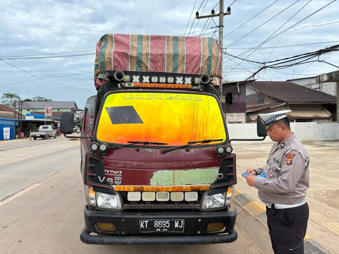 Satlantas Kutim Gencar Sosialisasi Penertiban Kendaraan ODOL hingga Akhir Juni 2025