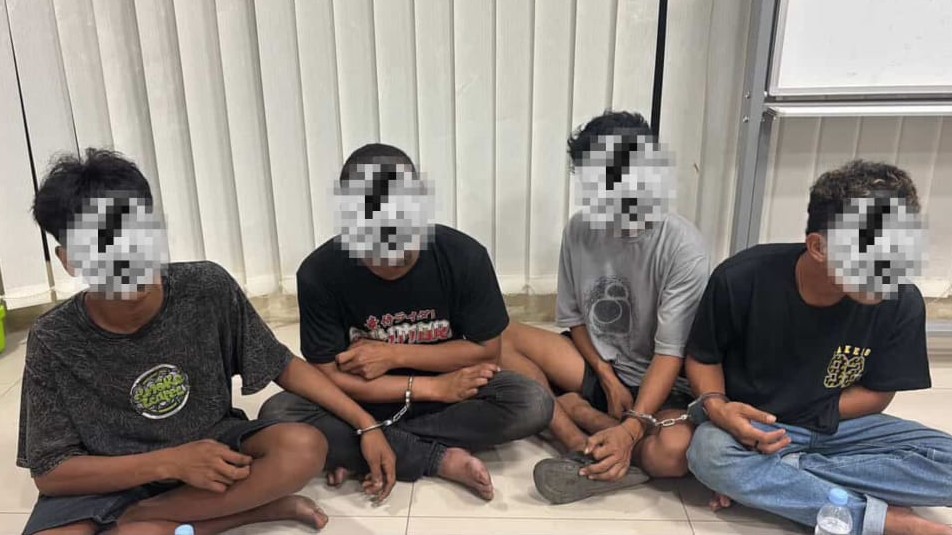 Tak Terima Disalip, Sekelompok Pemuda di Berau Main Keroyok