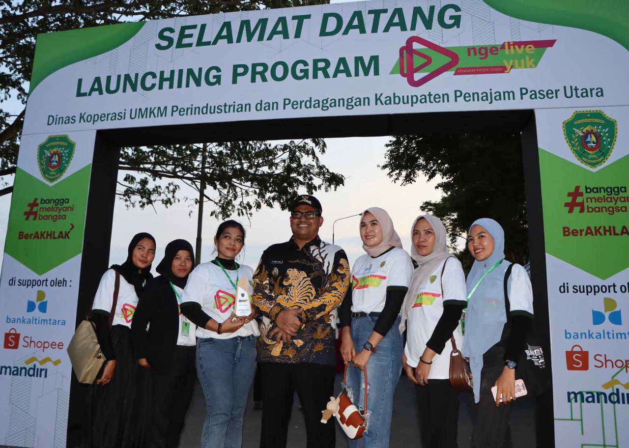 Pj Bupati PPU Launching Program Ngelive Yukk, Sarana Promosi Digital bagi Pelaku UMKM