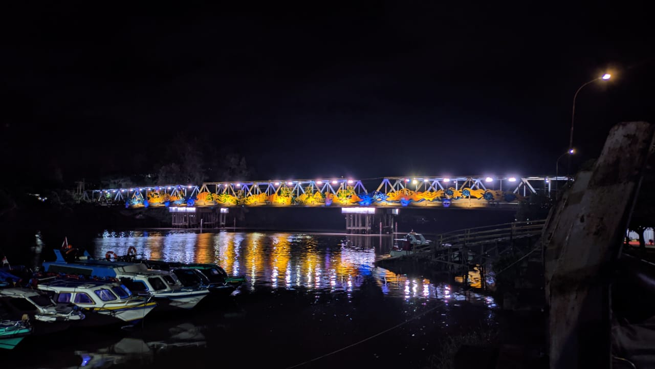 Jembatan Sambaliung Makin Cantik Berkat CSR Berau Coal