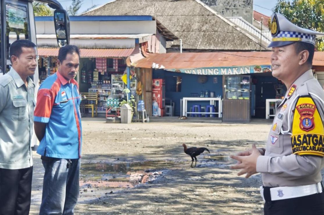 Polres PPU Lakukan Ramp Check Angkutan Umum Darat