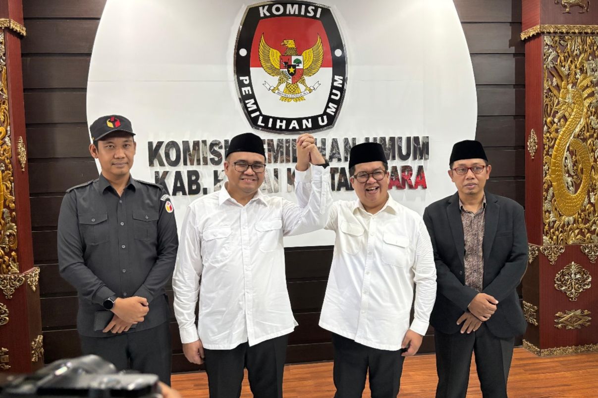 Paslon Aulia-Rendi Resmi Mendaftar ke KPU, PSU Pilkada Kukar Digelar 19 April 2025