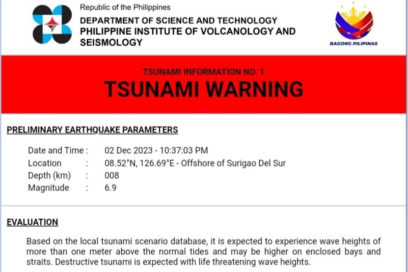 Guncangan Gempa M 7,4 di Filipina Terasa hingga Sulawesi Utara 