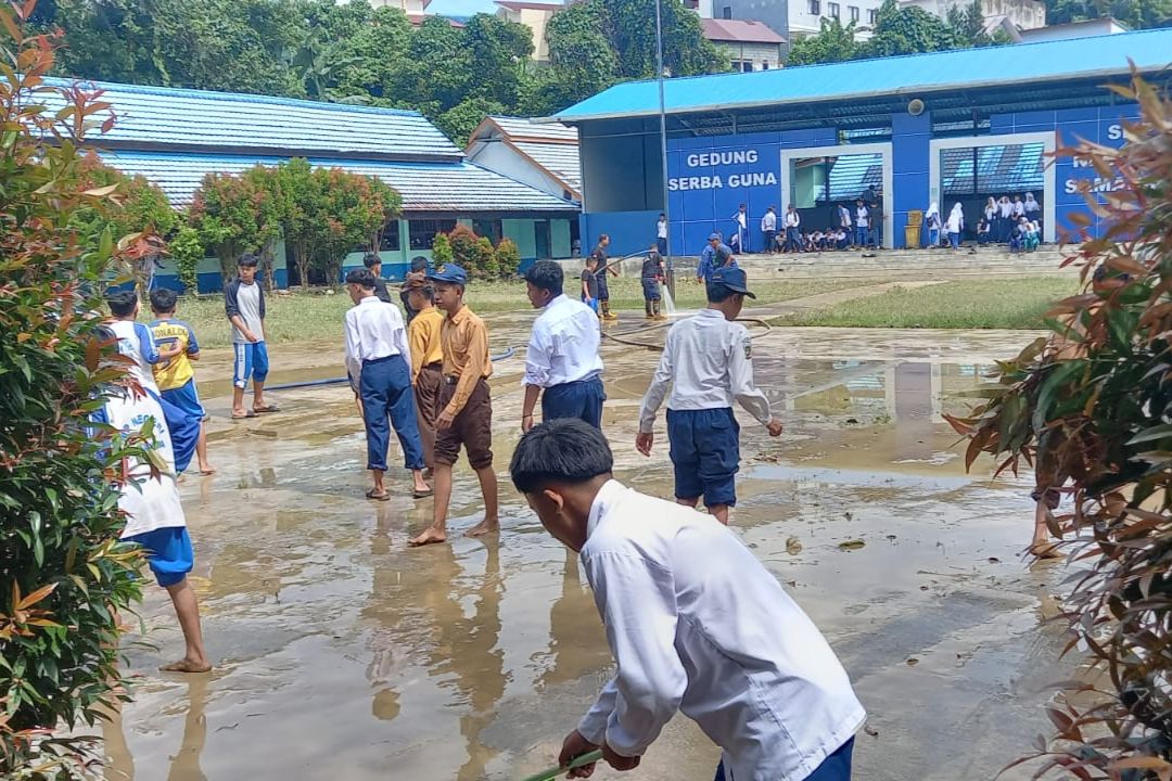 Jadi Langganan Banjir, Kepala SMPN 24 Samarinda Tunggu Kepastian Relokasi
